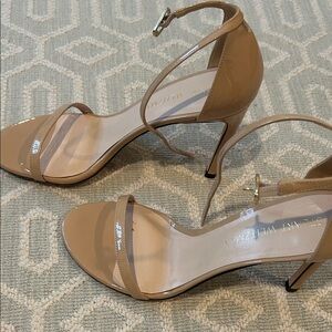 Stuart Weitzman Nude Strappy Heels